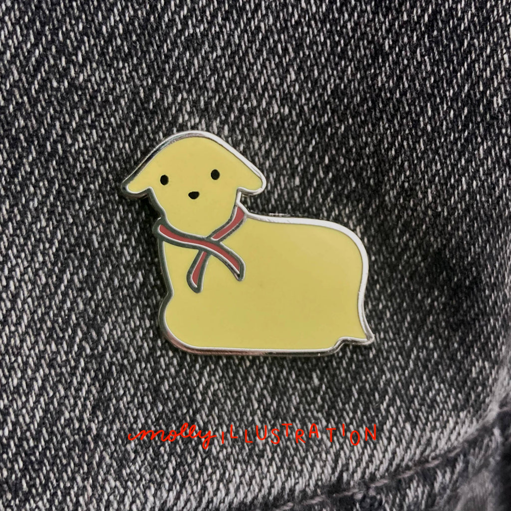 Butter Lamb Hard Enamel Pin