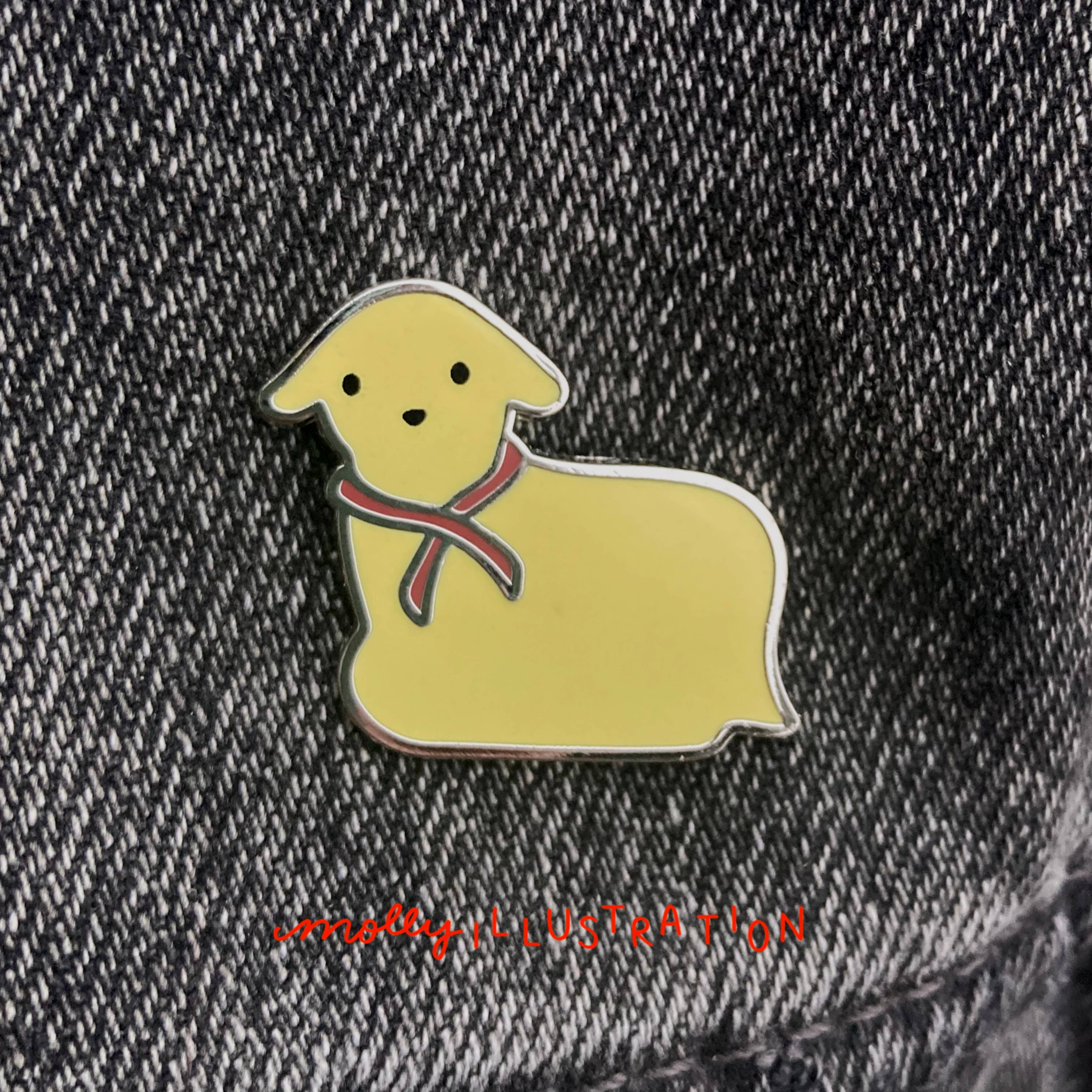 Butter Lamb Hard Enamel Pin
