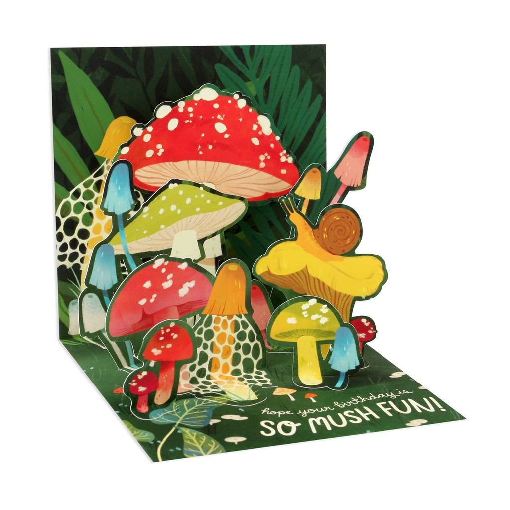 Punny Mushroom Pop-Up Birthday Card