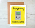 Gameboy Tetris Birthday Card