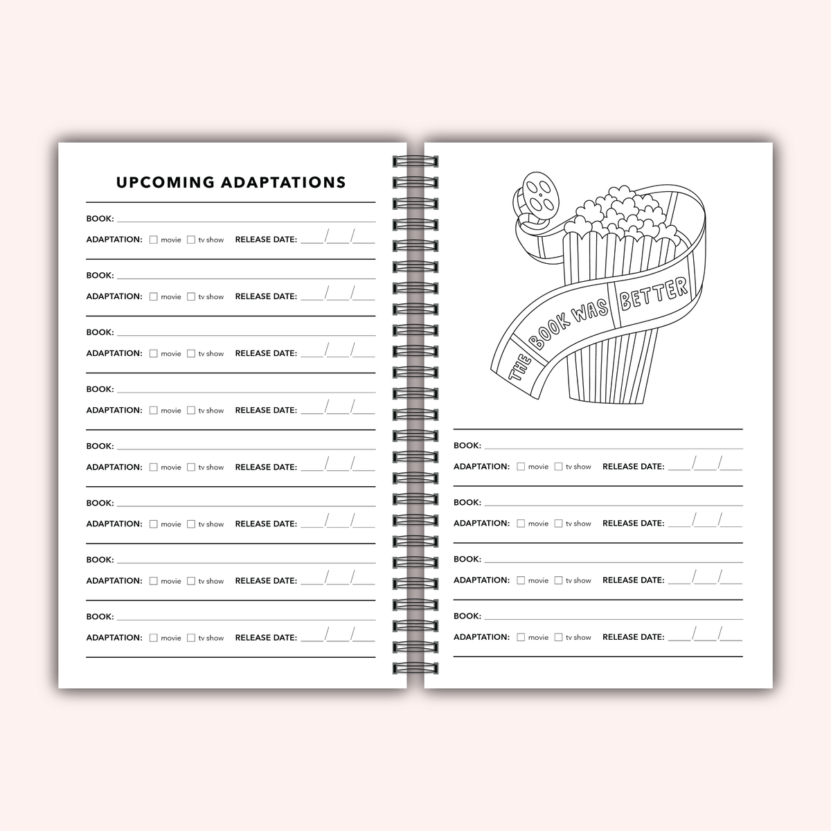 Reading Heart Reading Log Journal | Book Review Tracker