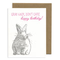 Bunny Birthday Letterpress Card