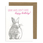 Bunny Birthday Letterpress Card
