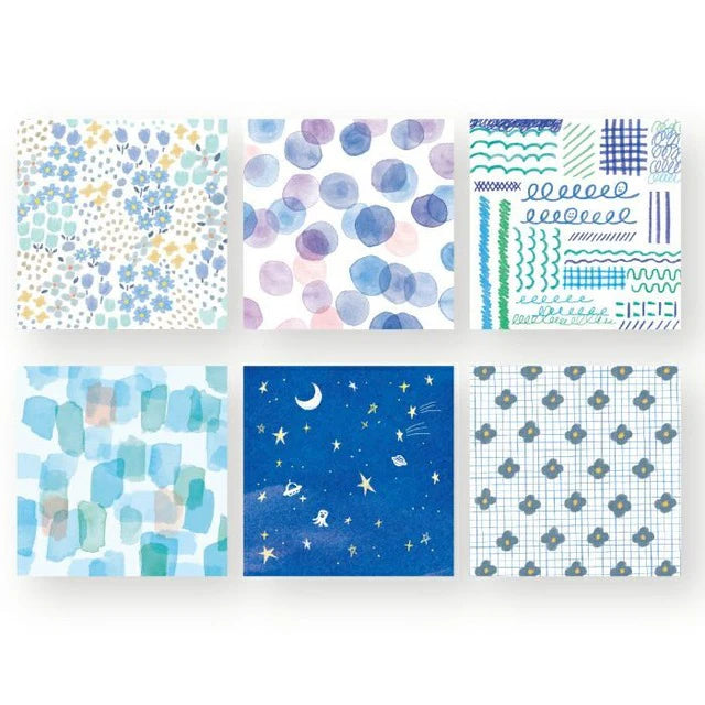 Mini Origami Papers- Cool Color Set
