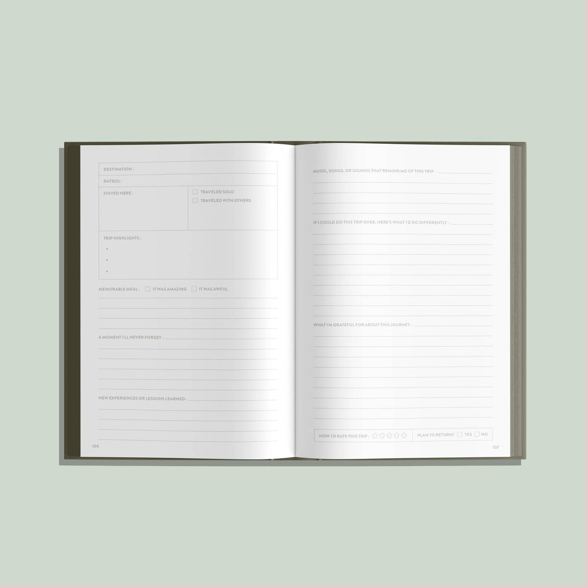 My Travel Journal: A Guided Journal
