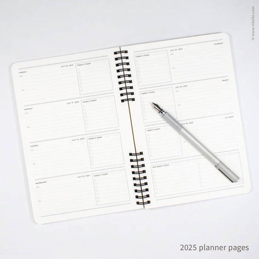 Perpetual weekly planner- Grey