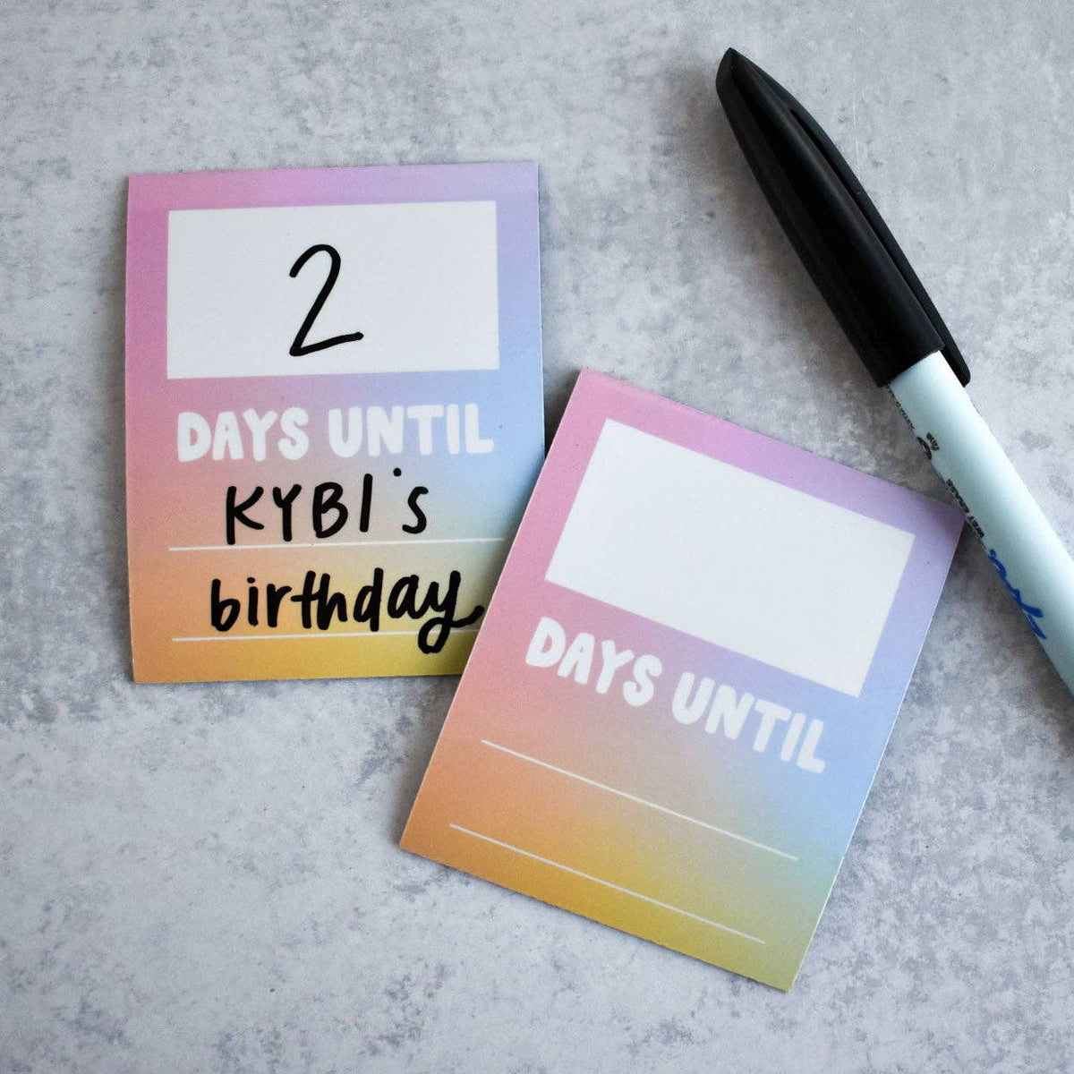 Days Until Countdown Dry-Erase Fridge Magnet