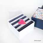 Navy Stripe Gift Tissue Paper, 10 Sheets