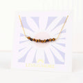 Tiger Eye Smile Bracelet- 14k Gold Dipped