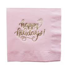 Happy Holidays Napkins