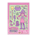 Dress Up Witch Doll Sticker Sheet