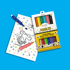 OOLY x Peanuts: Double-Ended Brush & Stamp Markers -Set of 6