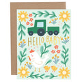 Hello Baby Chicken Baby Greeting Card