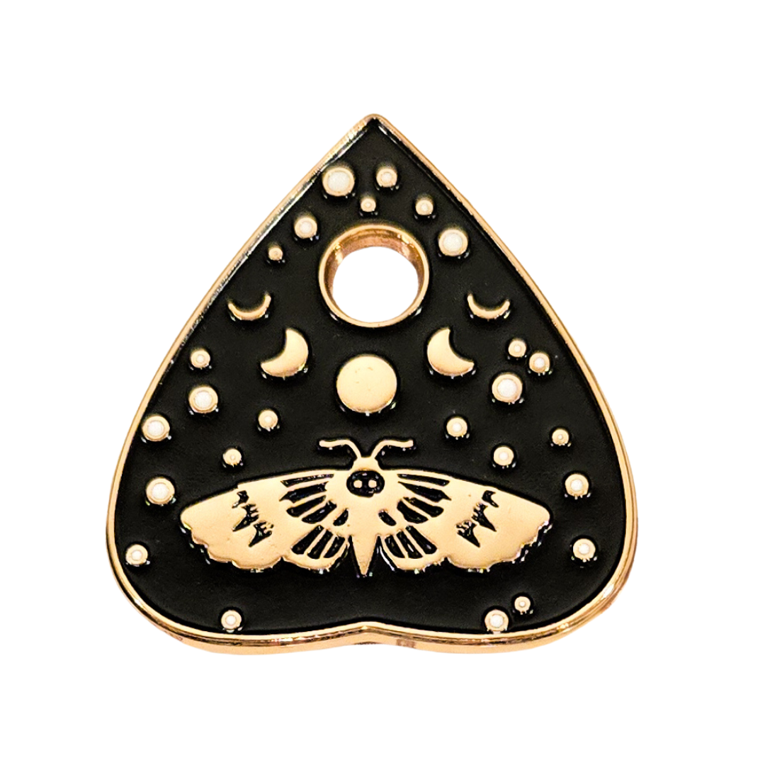 Death Moth & Moon Phases Enamel Pin