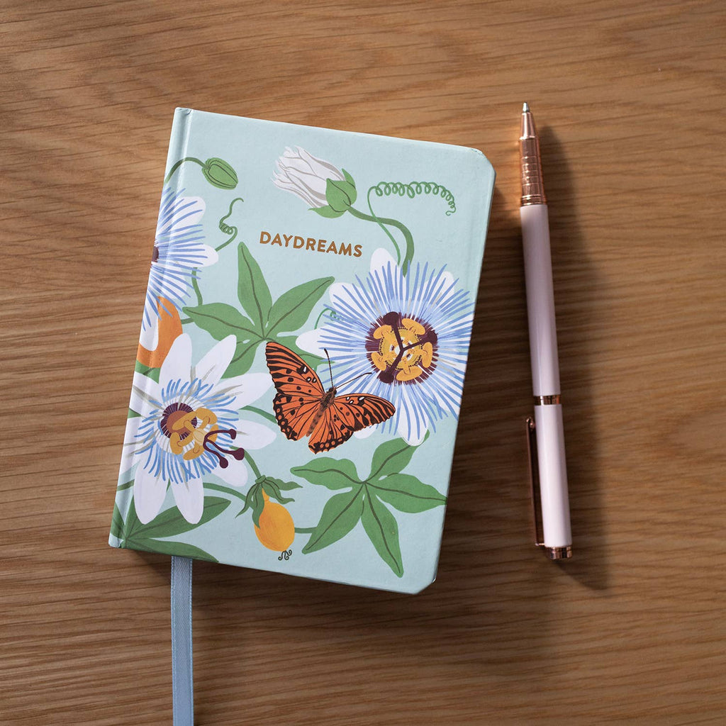 Passion Flower Daydreams Hardcover Notebook