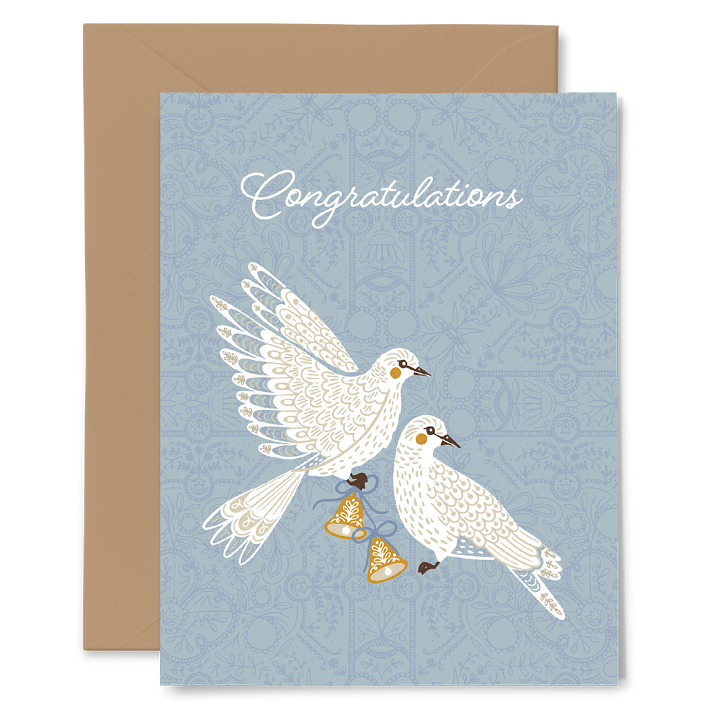 Doves Wedding Card