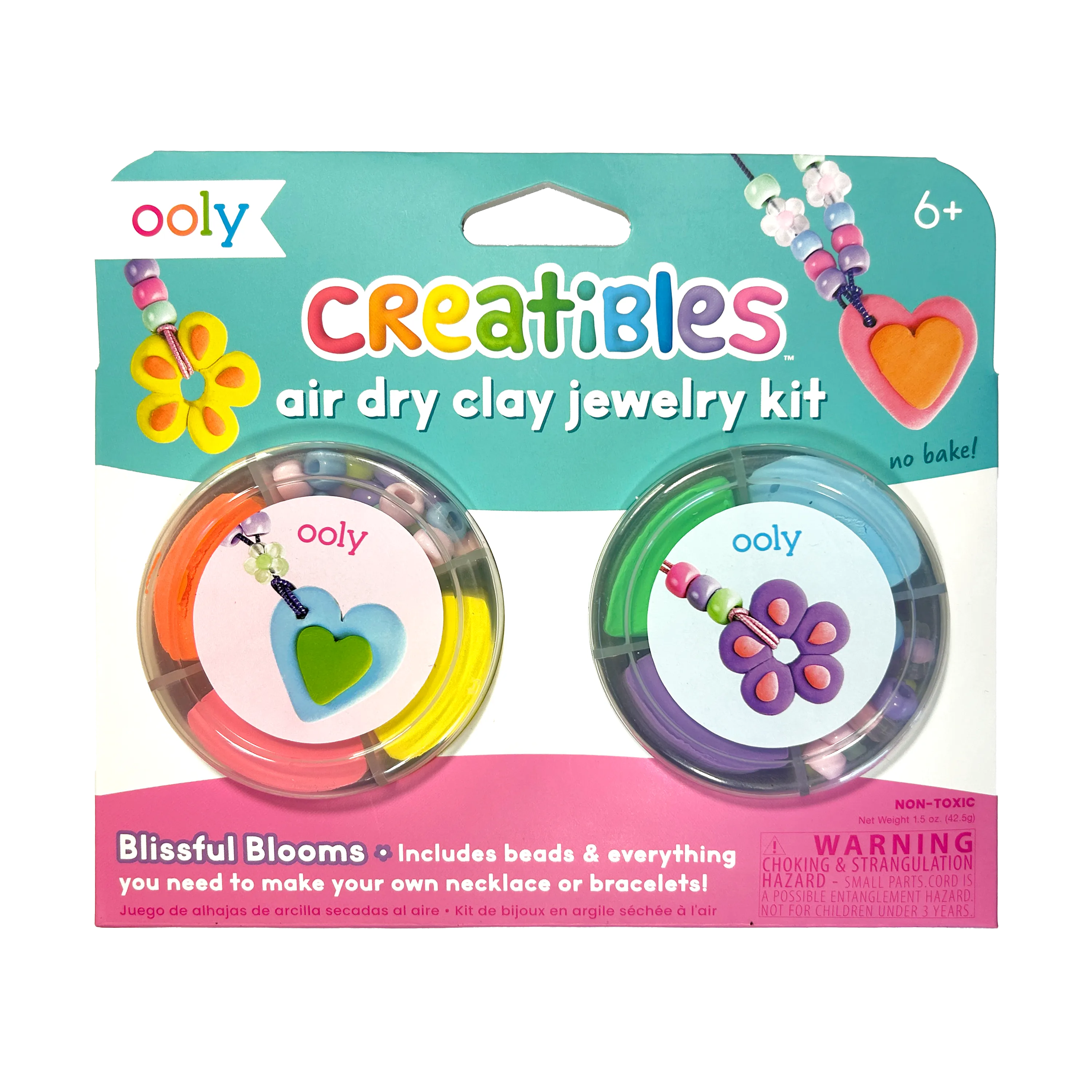 Creatibles Air Dry Clay Jewelry Kit - Blissful Bloom