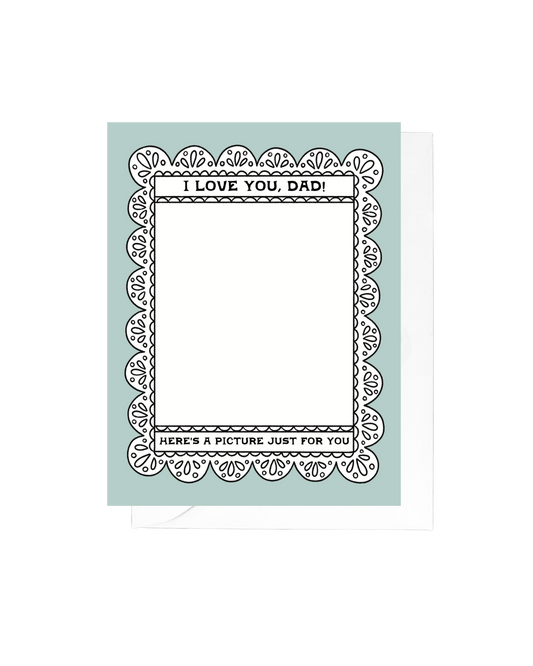 Dad Picture Frame Greeting Card