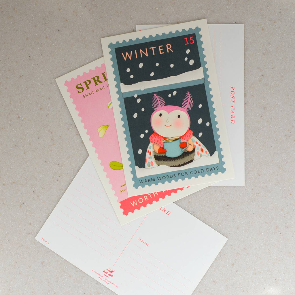 Winter Cozy Watch Postcard