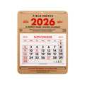 2026 15-Month Work Station Calendar