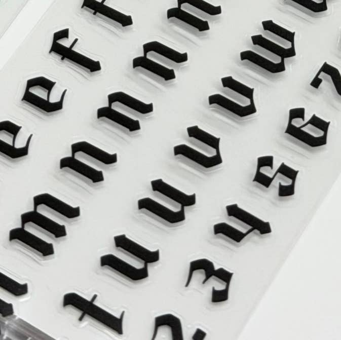 Goth Girl Letter PET Tape