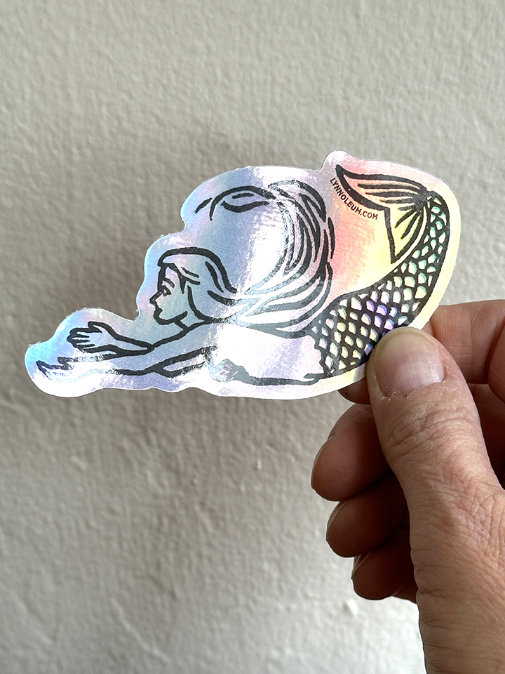 Mermaid holographic Sticker