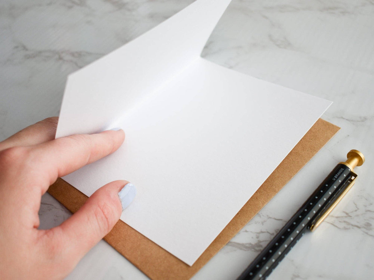 From the Bottom of My Heart Card | A2, Blank Inside