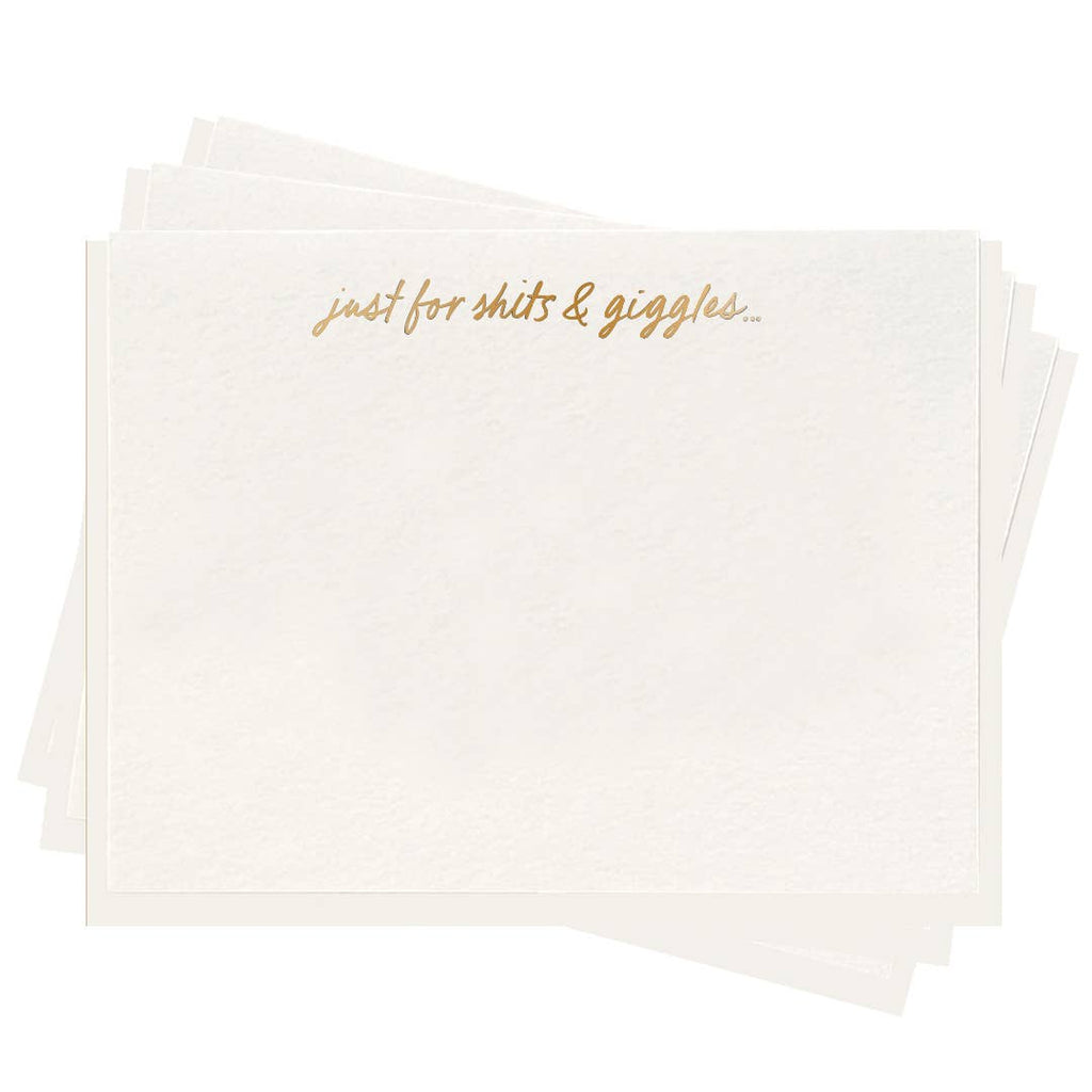 Giggles Fancy Flat - Foil Stationery Set