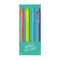 Move I'm Gay Jotter Pens - Set of 4