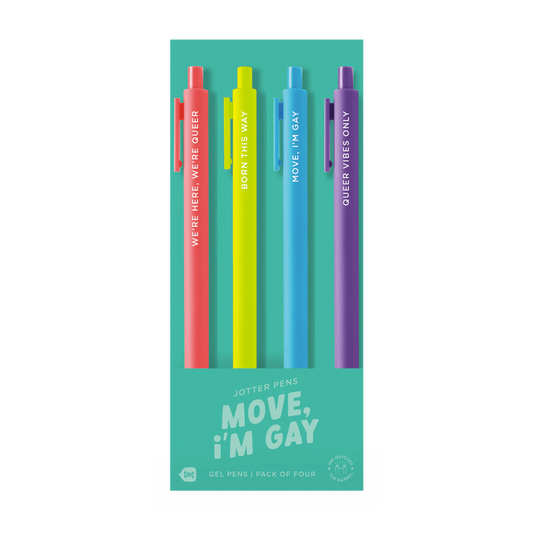 Move I'm Gay Jotter Pens - Set of 4
