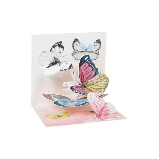 Watercolor Butterflies Mini Pop-Up Card