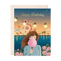 Cotton Candy Birthday Greeting Card