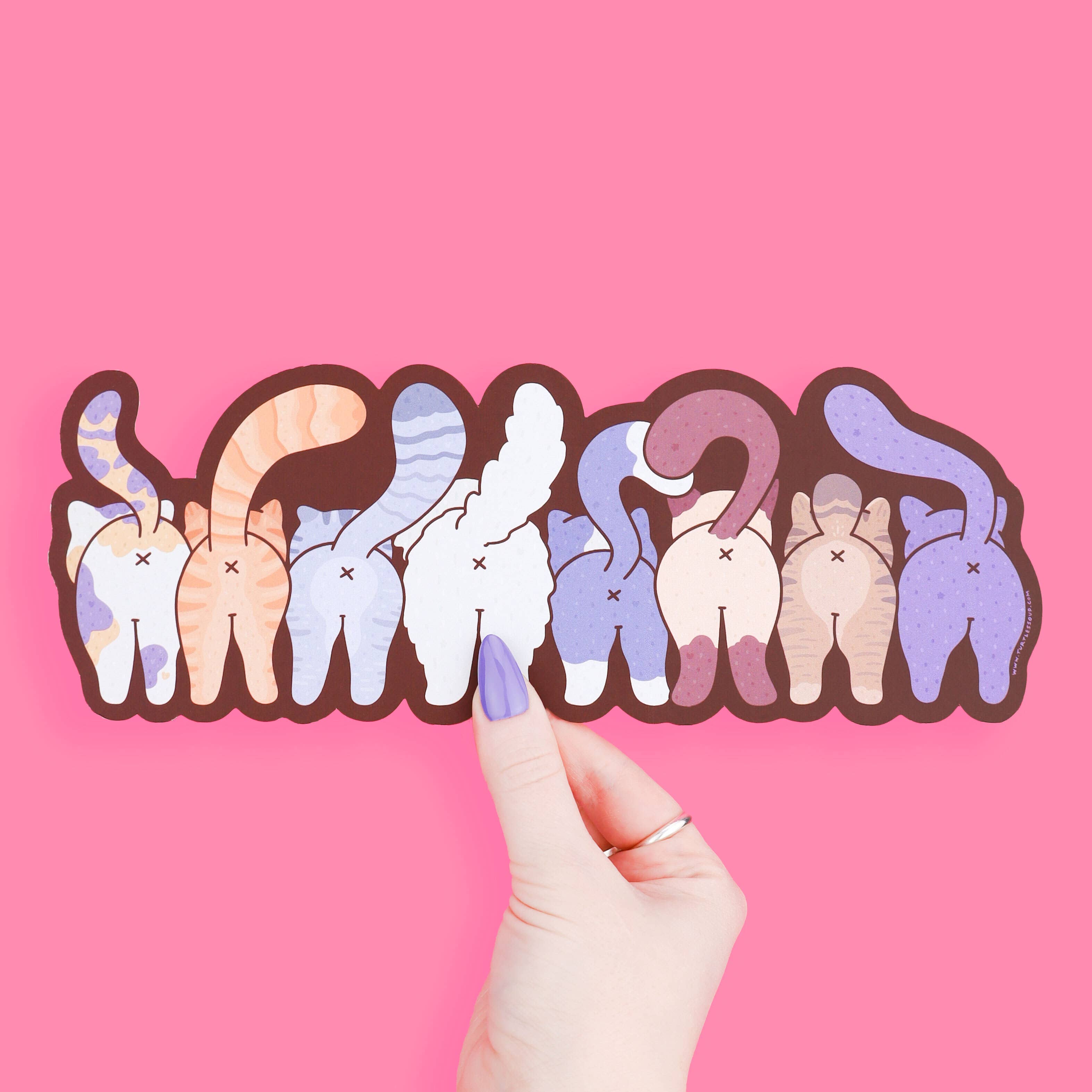 XL Cat Butts Bookmark