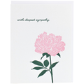 Blooming Peony Sympathy Card