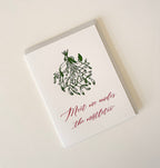 Meet Me Under the Mistletoe Letterpress Card