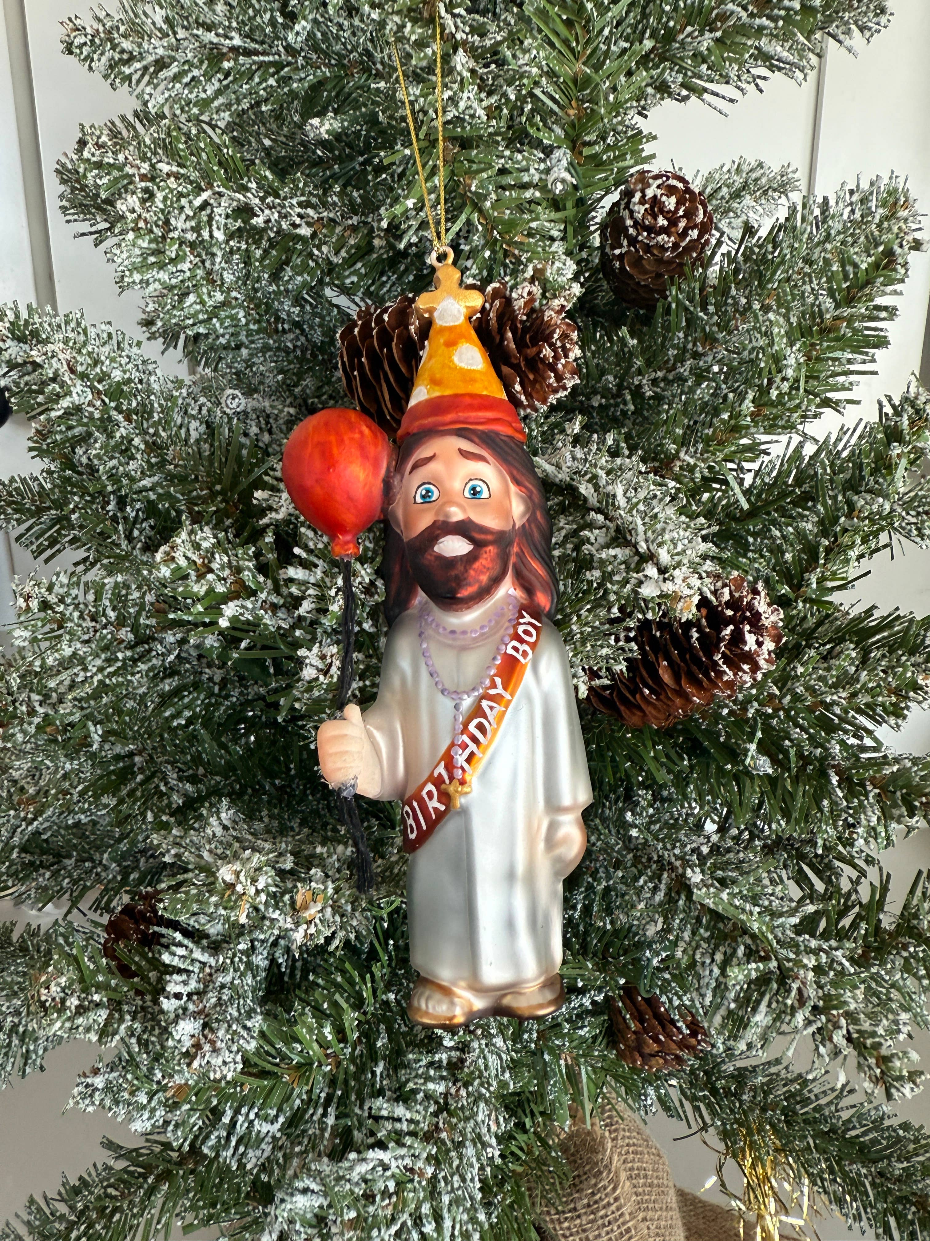 Birthday Boy Jesus Christmas Ornament
