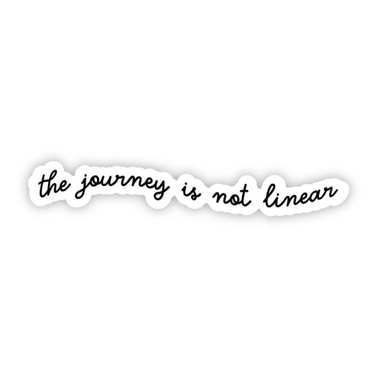 The Journey is not Linear Sticker