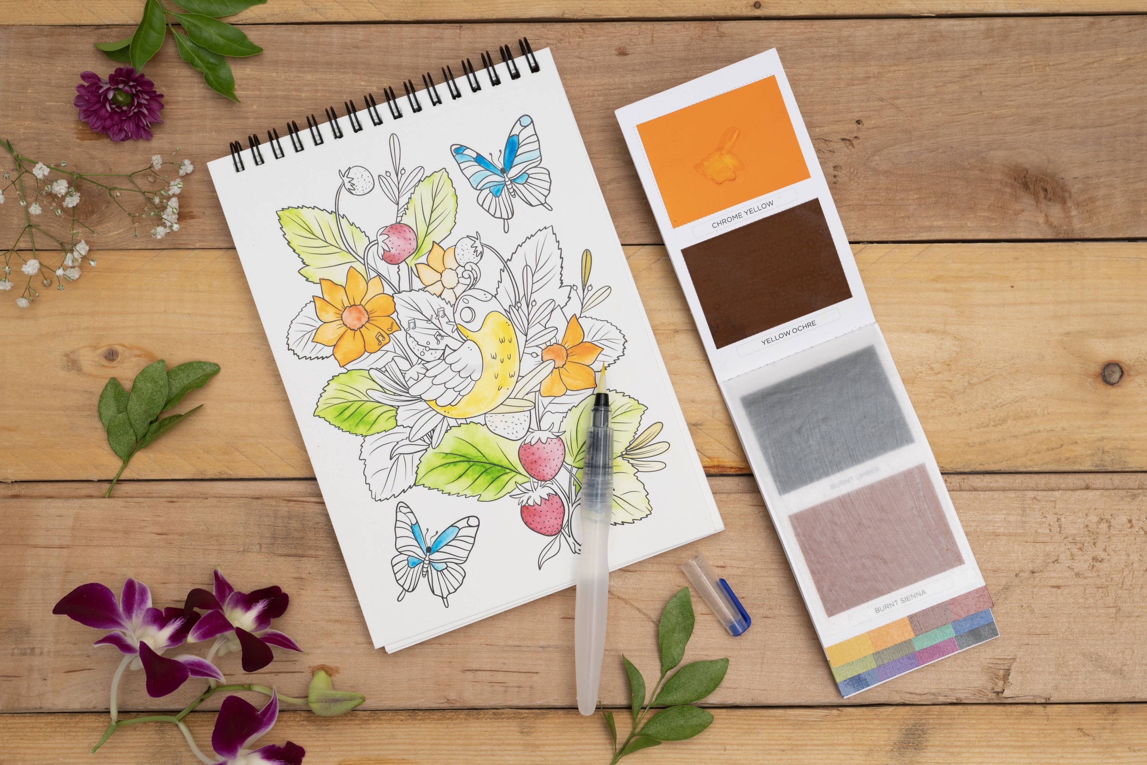 Floral Coloring Book for Adults