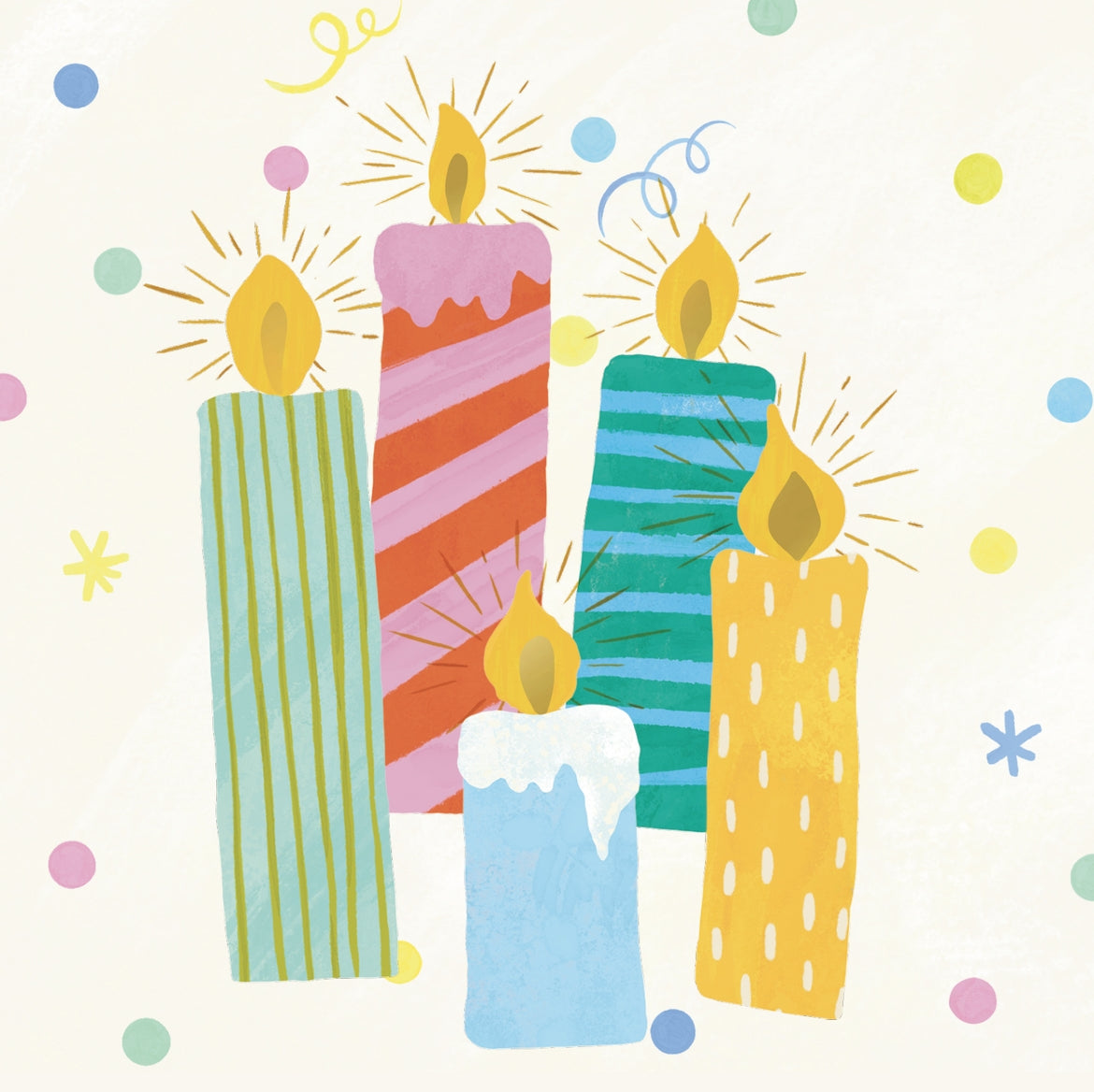 Colorful Birthday Candles Pop‑Up Birthday Card