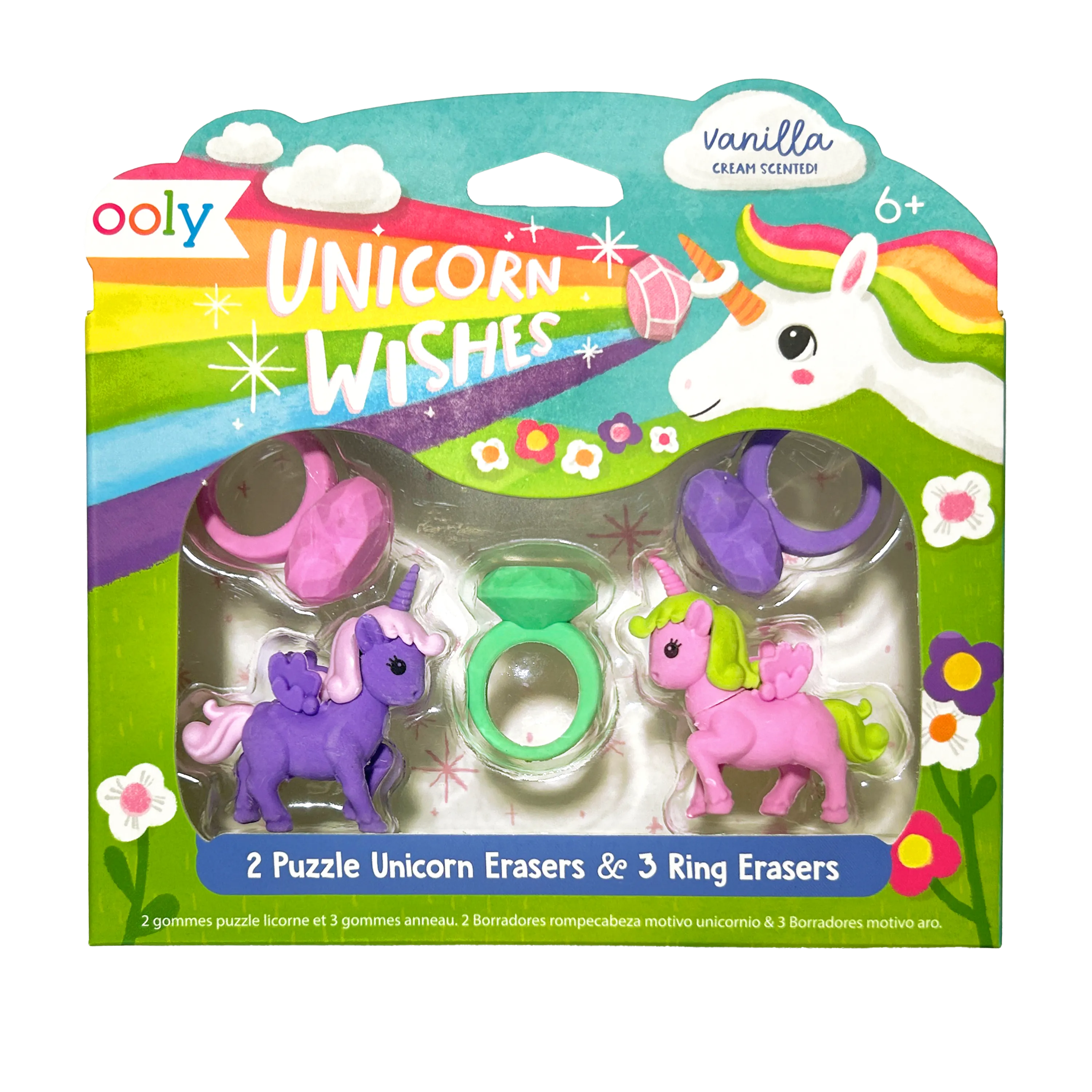 Unicorn Wishes Scented Erasers- Set of 5