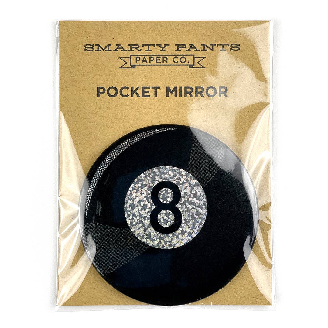 Magic 8 ball pocket mirror