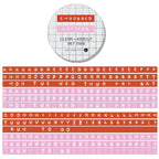 Embossed Letters Kiss Cut PET Tape -