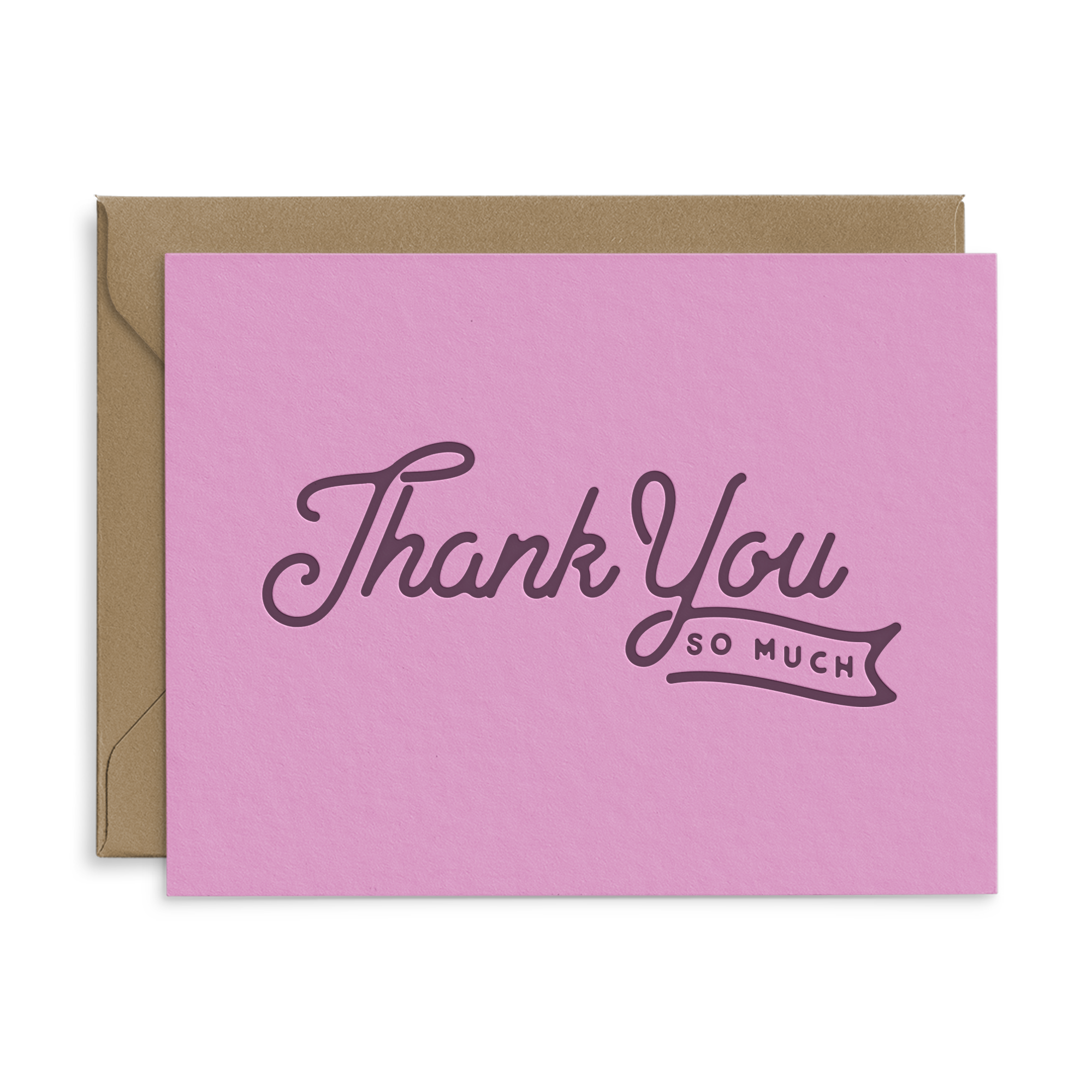 Thank You So Much Flag Greeting Card: Single
