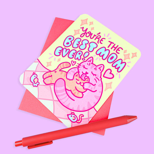 Best Mom Cat Card