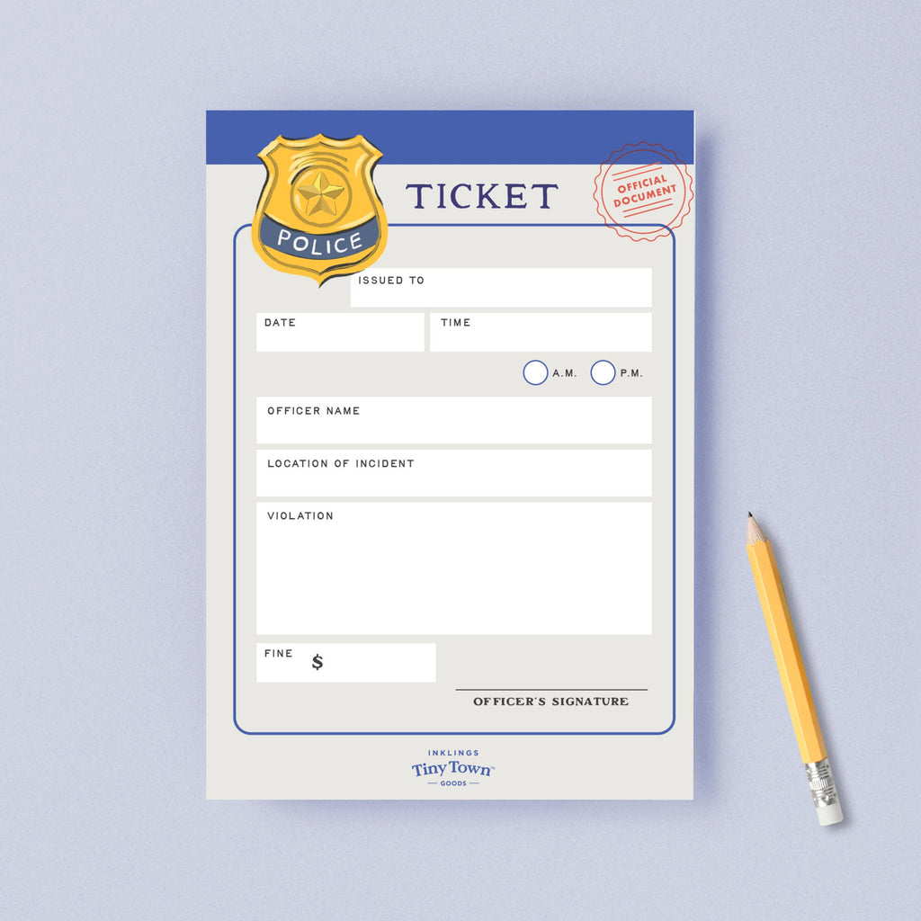 Play Notepad - Police Ticket