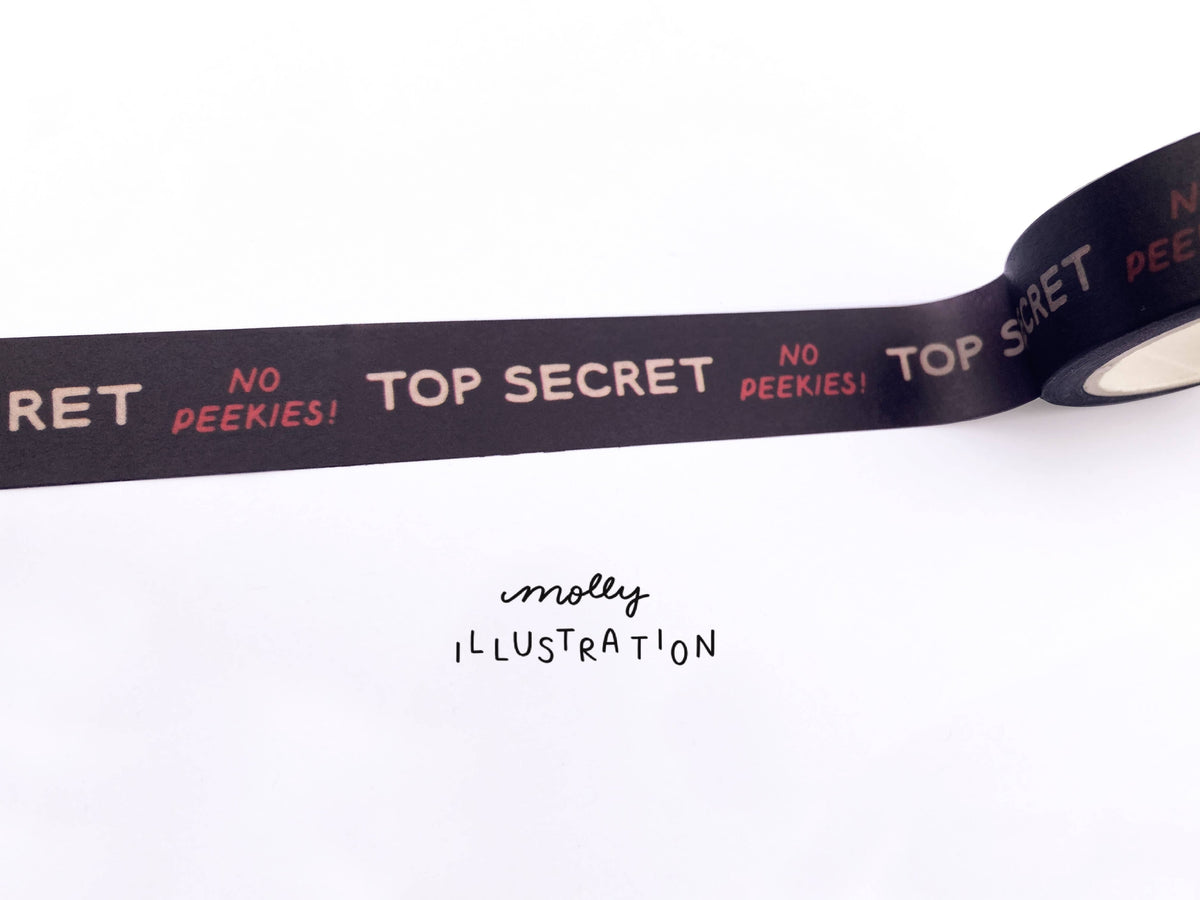 Top Secret, No Peekies Decorative Washi Tape