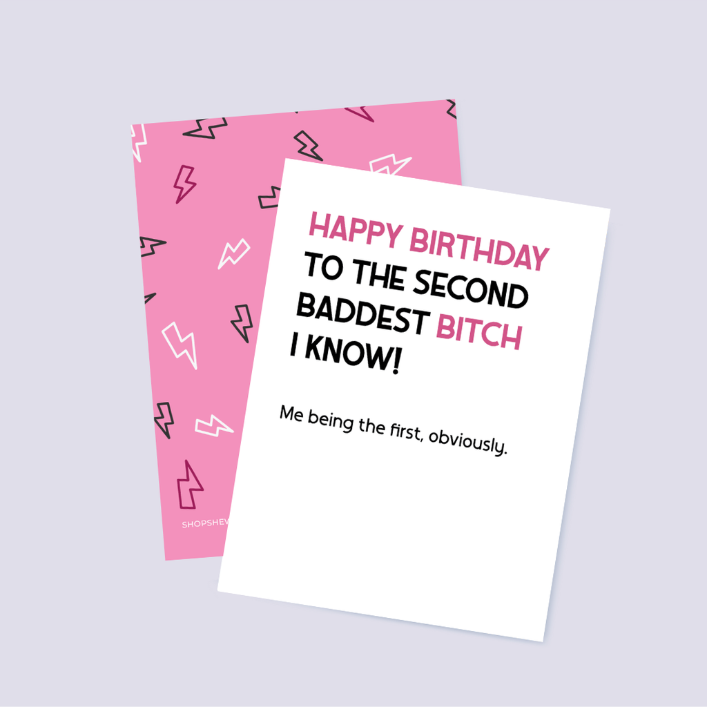 Card: Happy Birthday Bitch, Snarky Birthday Card for Besties