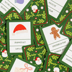Christmas Charades Game - Deck of Cards + Storage Tin