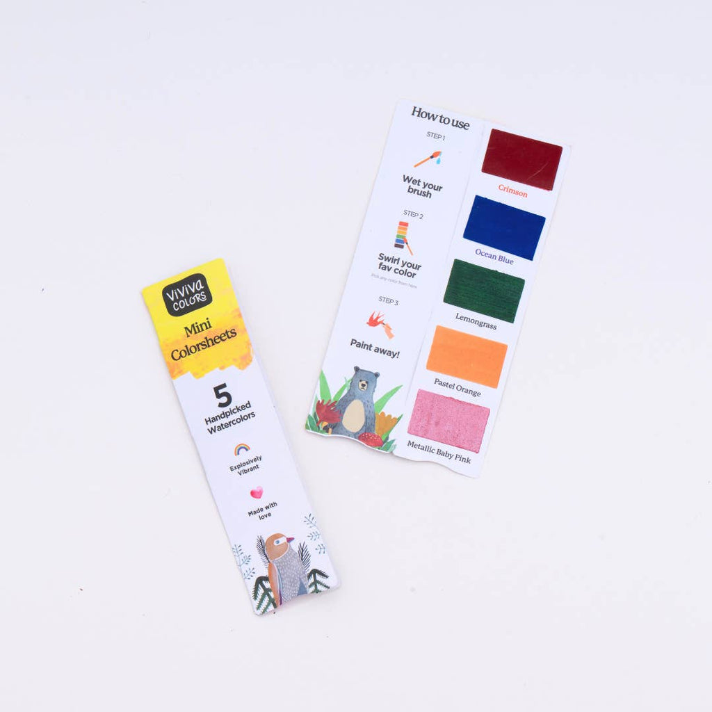 Mini Colorsheets for Watercolor