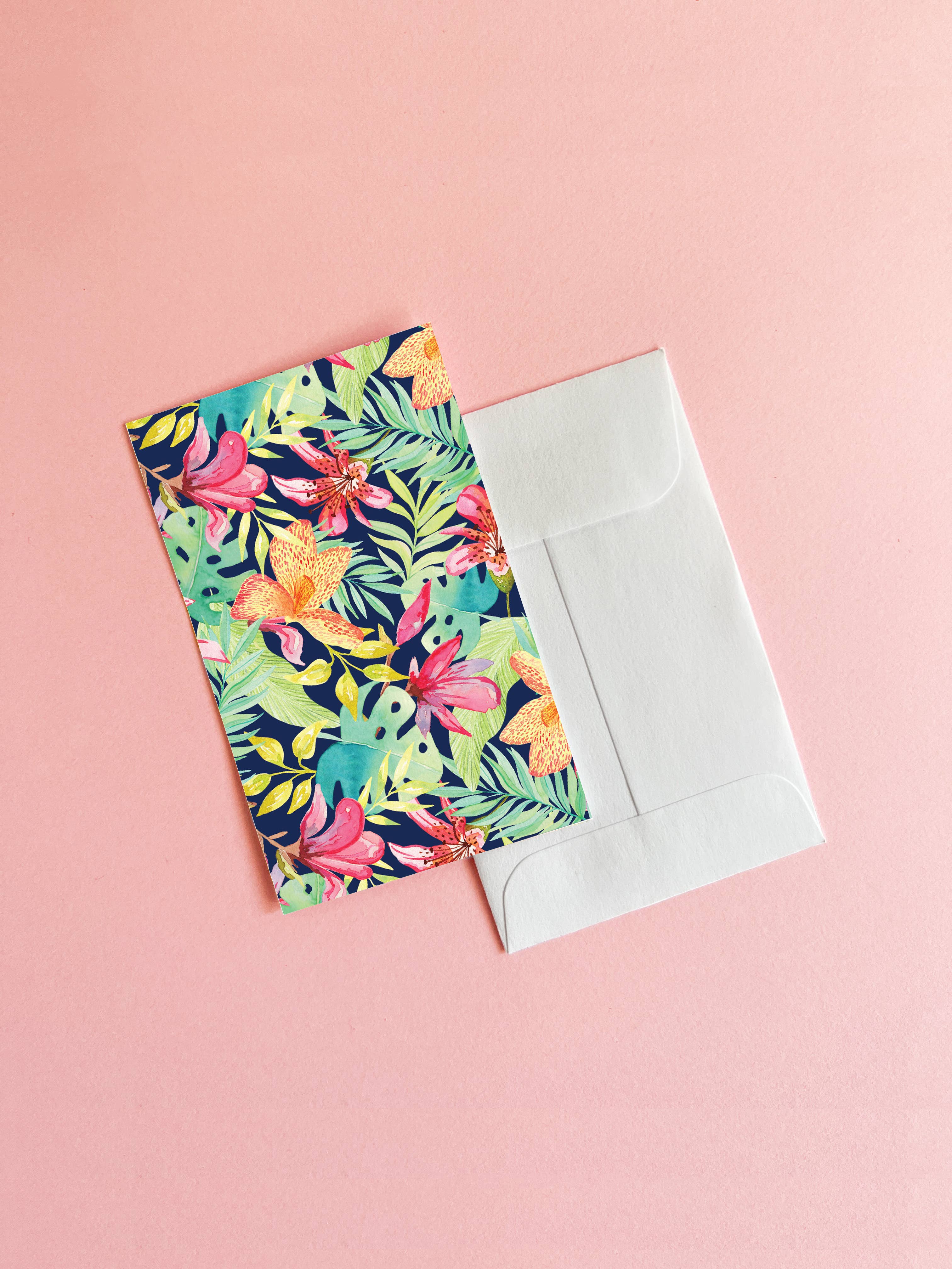 Tropical Watercolor Illustration Small Notecards